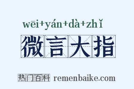 微言大指是什么意思的图片
